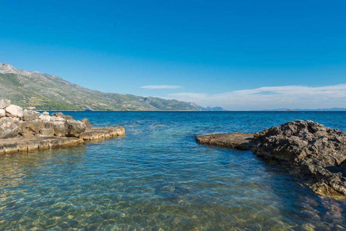 Luxury Beachfront Villa Mare With Private Pool At The Beach Orebic - Peljesac Buitenkant foto